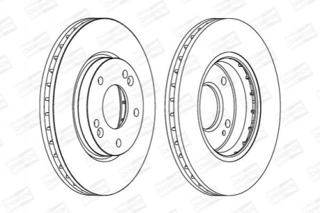 Гальмівний диск (передній) 562789CH