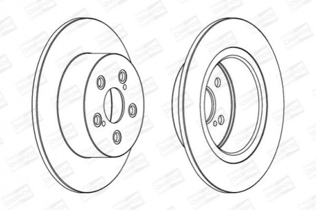 Гальмівний диск (задній) 562812CH