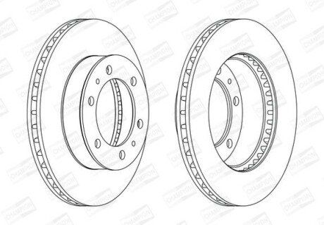 Гальмівний диск CHAMPION 562861CH (фото 1)