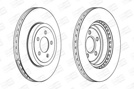 CHAMPION CHRYSLER Диск тормозной передн. 300C 562868CH-1