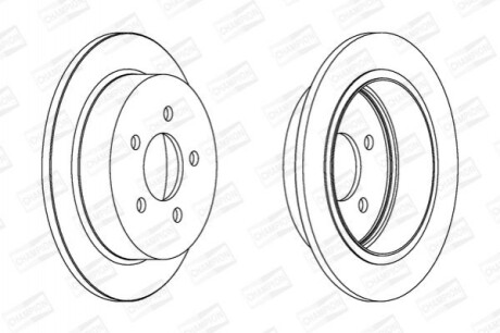 Диск гальмівний CHAMPION 562880CH (фото 1)