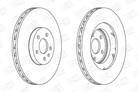 Гальмівний диск передній Audi A4, Q5 562888CH1