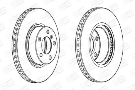 Диск гальмівний CHAMPION 562891CH-1 (фото 1)