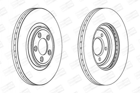 CHAMPION JAGUAR Диск тормозной передн.XF,XJ,XK 03- 563029CH-1