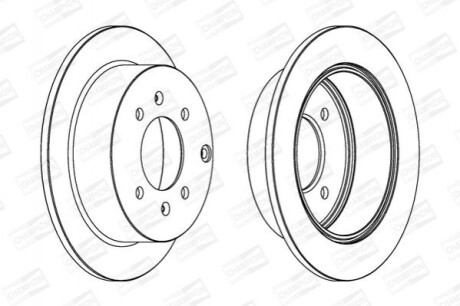 Гальмівний диск (задній) 563042CH