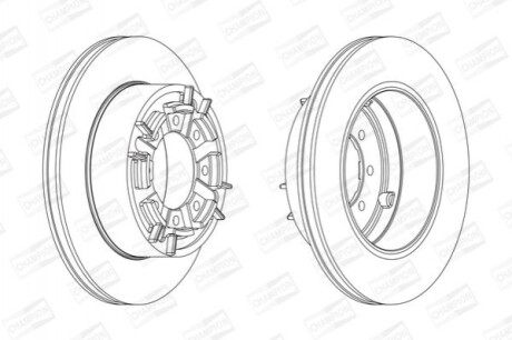 Гальмівний диск (задній) 567128CH-1