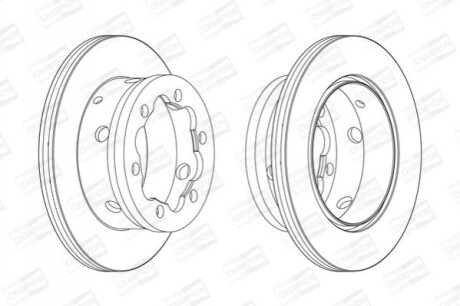 Гальмівний диск вентильований (задній) 567810CH