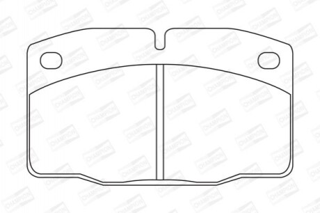 Гальмівні колодки (передні) CHAMPION 571276CH (фото 1)