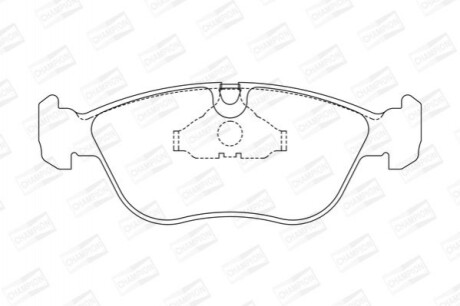 Гальмівні колодки передні Volvo 850, C70, S70, V70, XC70 571457CH