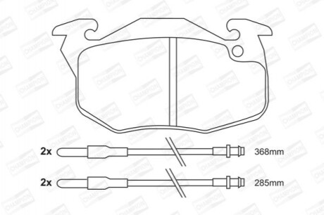 CHAMPION CITROEN Тормозные колодки передние ZX 91-,Peugeot,Renault Clio 571525CH