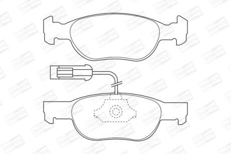 Гальмівні колодки передні Alfa Romeo 145, 146 / Fiat Tipo, Tempra, Ritmo, Punto, Bravo 571882CH