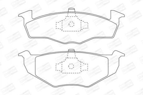 Гальмівні колодки (передні) CHAMPION 571915CH (фото 1)