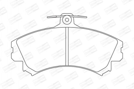 Дискові гальмівні колодки (передні) CHAMPION 571940CH (фото 1)