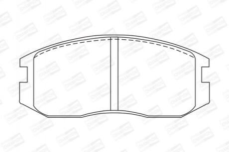 Гальмівні колодки (передні) CHAMPION 572375CH (фото 1)