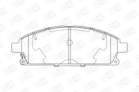 Колодки тормозные дисковые передние NISSAN CIMA (WY33) 96-01, PATHFINDER II (R50 572466CH