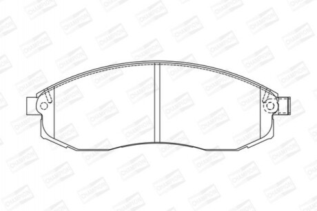 Гальмівні колодки 572495CH