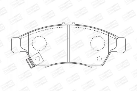 Гальмівні колодки (передні) 572545CH