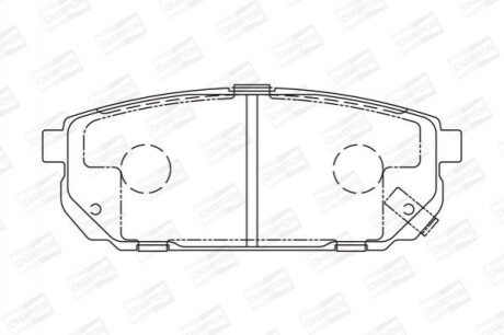 Колодки гальмівні дискові CHAMPION 572549CH (фото 1)