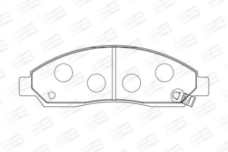 Гальмівні колодки передні Isuzu D-Max I / Great Wall Hover 572643CH