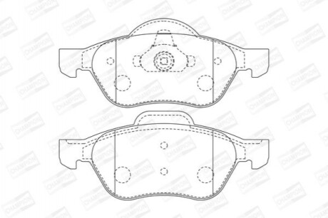 Гальмівні колодки передні Renault Laguna II, Twingo II, Wind 573016CH