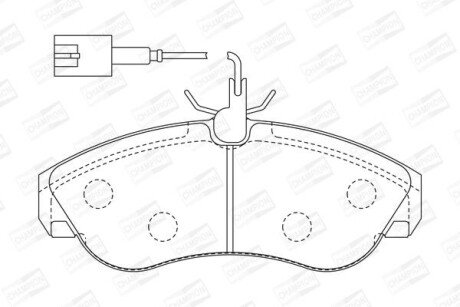 Гальмівні колодки передні Fiat Ducato / Citroen Jumper / Peugeot Boxer 573061CH