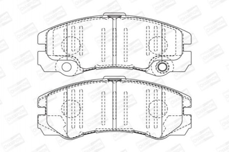 Гальмівні колодки (передні) CHAMPION 573066CH (фото 1)