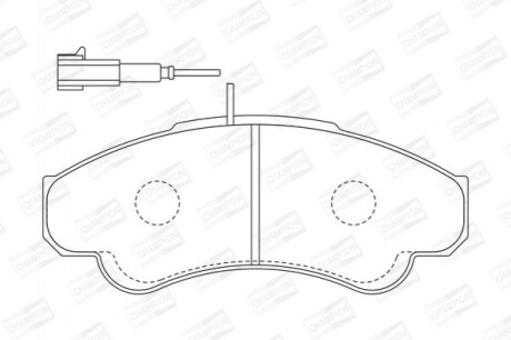 Гальмівні колодки CHAMPION 573114CH (фото 1)