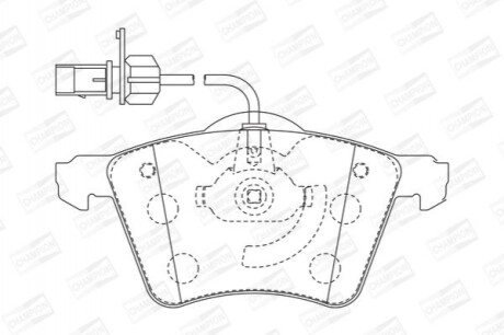 Гальмівні колодки передні VW Sharan / Seat Alhambra / Ford Galaxy I 573206CH