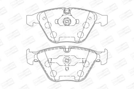 Колодки гальмівні дискові CHAMPION 573210CH (фото 1)