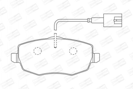 Тормозные колодки (передние) CHAMPION 573211CH (фото 1)