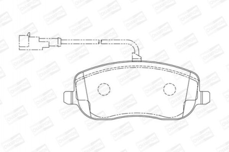 Колодки гальмівні дискові CHAMPION 573217CH (фото 1)