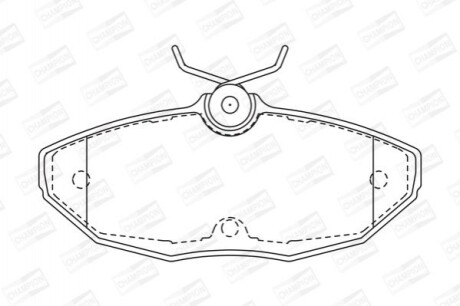 Гальмівні колодки (задні) CHAMPION 573237CH (фото 1)