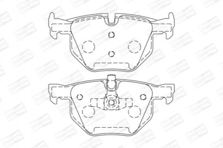 Колодки гальмівні дискові CHAMPION 573285CH (фото 1)