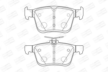 Дискові гальмівні колодки (задні) 573409CH