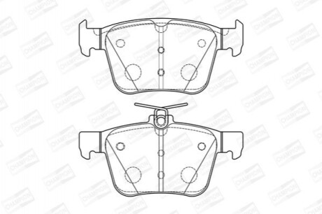 Дискові гальмівні колодки (задні) 573415CH