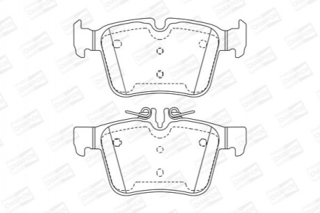 Дискові гальмівні колодки (задні) 573609CH