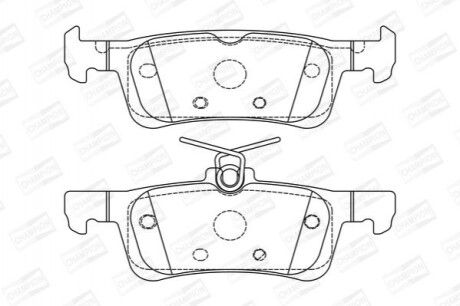 Гальмівні колодки (задні) 573613CH