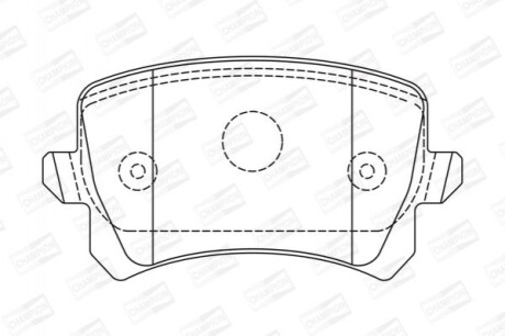 Гальмівні колодки (задні) CHAMPION 573668CH (фото 1)