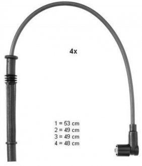 Комплект кабелей высоковольтных CLS084