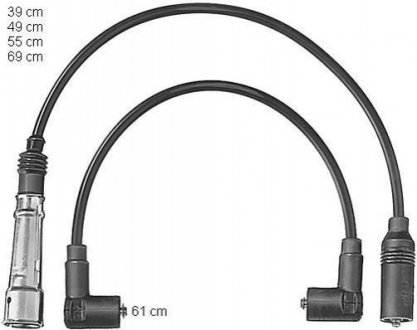 Комплект кабелів високовольтних CLS099