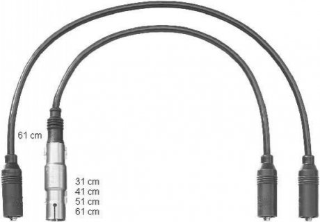 Комплект кабелів високовольтних CLS238
