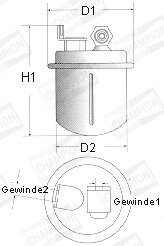 Паливний фільтр L214606