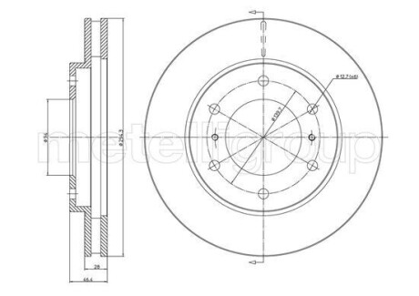 CIFAM MITSUBISHI диск гальм передн. L200 05- 800-1076C