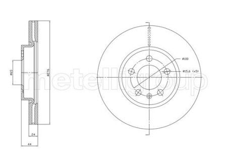 CIFAM VW Диск гальм. передній Polo, T-Cross, SKODA Scala, Kamiq 800-1842C