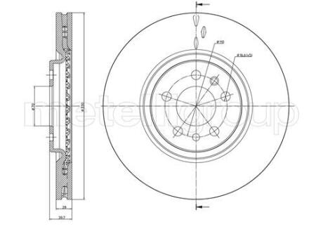 CIFAM JEEP Гальмівний диск передн. CHEROKEE 2.4 13- 800-906C