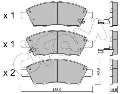 NISSAN Тормозные колодки TIIDA 07- CIFAM 822-1079-0 (фото 1)