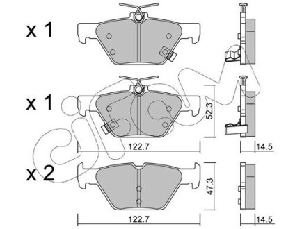 CIFAM SUBARU колодки гальм. задн. Outback 15- 822-1087-0