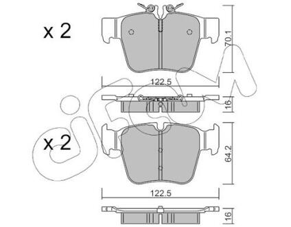 CIFAM DB Колодки гальмівні задні W205 822-1135-0