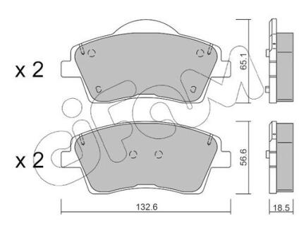 CIFAM VOLVO гальмівні колодки передн.  XC40 17- 822-1249-0