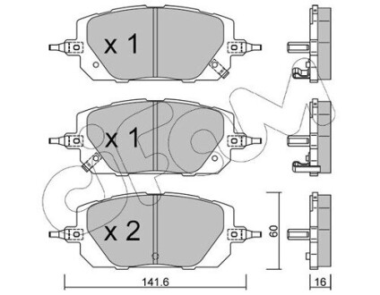 CIFAM MAZDA Колодки гальм. передні MX-30 (DR) e-SKYACTIV 20- 822-1295-0